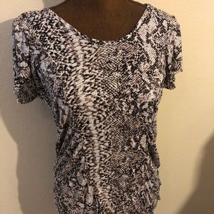 Sz XS Charlotte Russe Snakeskin Print Top